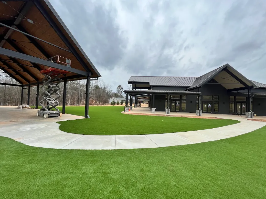 Commercial artificial turf installation in Grapevine, TX